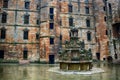 Fountain in the castle, Linlithgow, Scotland Royalty Free Stock Photo