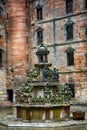 Fountain in the castle, Linlithgow, Scotland Royalty Free Stock Photo