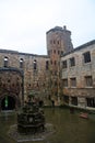 Fountain in the castle, Linlithgow, Scotland Royalty Free Stock Photo