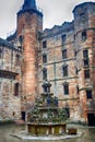 Fountain in the castle, Linlithgow, Scotland Royalty Free Stock Photo
