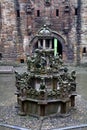 Fountain in the castle, Linlithgow, Scotland Royalty Free Stock Photo