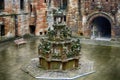 Fountain in the castle, Linlithgow, Scotland Royalty Free Stock Photo