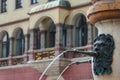 Fountain in the center of the old town of Ulm Royalty Free Stock Photo