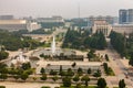 Fountain in the center of Pyongyang