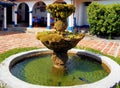 Fountain in central courtyard of Spanish colonial dwelling