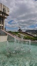 Fountain on the central square of the city of Tula Russia