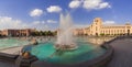 The fountain on a central square