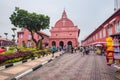 Fountain and Christ Church near by Dutch Square in Malacca