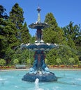 Fountain in the Christchurch Botanic Gardens during Summer