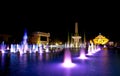 Fountain with church background Royalty Free Stock Photo