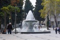 Fountain in city park, Baku Royalty Free Stock Photo