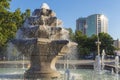 Fountain in the city park in Baku Royalty Free Stock Photo