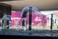 Fountain in the complex of Bharat Mandapam formally known as Pragati Maidan in Delhi India, working fountain in the Bharat Royalty Free Stock Photo