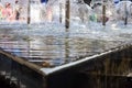 Fountain in the complex of Bharat Mandapam formally known as Pragati Maidan in Delhi India, working fountain in the Bharat Royalty Free Stock Photo