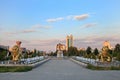 The fountain complex in the park. Ashkhabad. Royalty Free Stock Photo