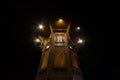 Sebilj fountain, on Bacarsija district, in Sarajevo at night, Bosnia and Herzegovina. Royalty Free Stock Photo