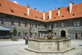 Fountain on Courtyard, Cesky Krumlov Castle