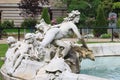 Fountain in the courtyard of Grand Palais in Paris Royalty Free Stock Photo