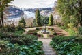 Fountain in Crystal Palace Gardens, Porto Royalty Free Stock Photo