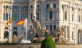 Fountain of Cybele at Plaza de Cibeles - Madrid, Spain Royalty Free Stock Photo