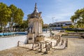 Fountain das Bicas is the famous landmark of Borba, Alentejo, Portugal