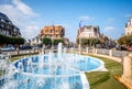 Fountain in Deauville, France Royalty Free Stock Photo