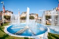 Fountain in Deauville, France Royalty Free Stock Photo