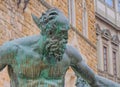 Fountain detail in the Piazza della Signoria in Florence Italy Royalty Free Stock Photo