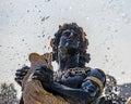 Fountain detail in Place de la Concorde