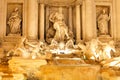 Fountain di Trevi .Night scene. Rome Royalty Free Stock Photo