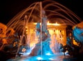 Fountain of Diana, Ortigia, Sicily - Night Royalty Free Stock Photo