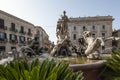 Fountain diana ortigia syracuse sicily Italy europe