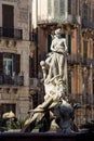 Fountain of Diana at Piazza Archimede in Syracuse, Sicily Royalty Free Stock Photo