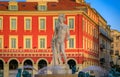 Fountain du Soleil on Place Massena in Nice, French Riviera, South of France