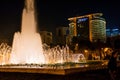 Fountain on the embankment in Baku city. Absheron hotel Royalty Free Stock Photo