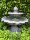 Fountain in the English garden style Royalty Free Stock Photo