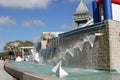 The Fountain at the Entrance to Hammond Stadium Royalty Free Stock Photo