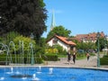 Fountain at the Entrance to Tradgardsforeningen. Linkoping. Sweden