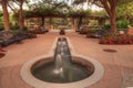 Fountain and entryway of the Garden of Hope and Courage