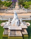 Fountain at Estoi Palace, Algarve, Portugal. Royalty Free Stock Photo