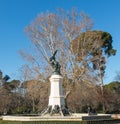 Fountain of Fallen Angel, highlight of Buen Retiro Park. Buen Re