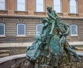 The Fountain of the Fishing Children by Karoly Senyey, 1912, in Buda Castle, Budapest, Hungary