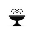 Fountain flat icon. Vector isolated minimal illustration