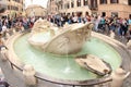 Fountain Fontana della Barcaccia, Rome