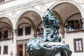 Fountain fontane dei mostri marin on piazza Royalty Free Stock Photo