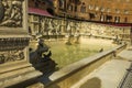Fountain Fonte Gaia on Piazza del Campo Square in Siena, Tuscany, Italy Royalty Free Stock Photo