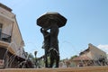 Fountain in the form of a couple in love