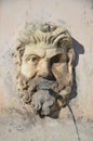 Fountain in the form of the man head. Vatican. Rome. Italy