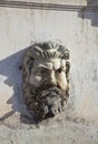 Fountain in the form of the man head. Vatican. Rome. Italy Royalty Free Stock Photo