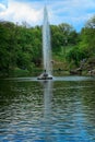 Fountain in form of snake with open mouth Royalty Free Stock Photo